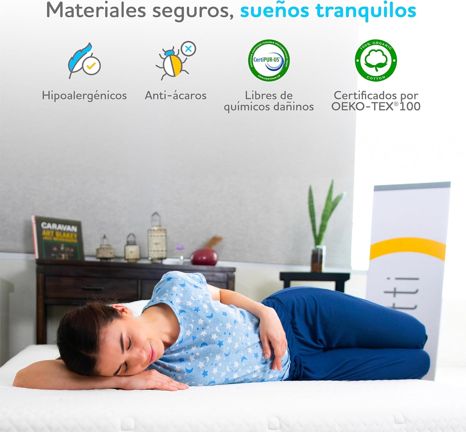 Voltti Colchón King Doble Confort | 20 CM | Reversible con 2 Diferentes Firmezas | Nano Memory Foam | Ergonómico y Ortopédico | Disminuye Puntos de Presión
