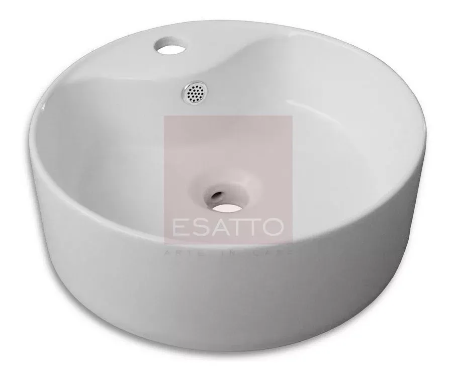 Esatto® Paquete Sanitario Y Lavabo Llave Gratis Wc-002 Rondo Incluye Wc Ecológico One-piece Ovalin Redondo Y Monomando