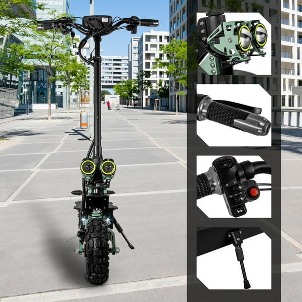 Scooter Electrico Plegable Premium 75 Km/h Full Luz Led