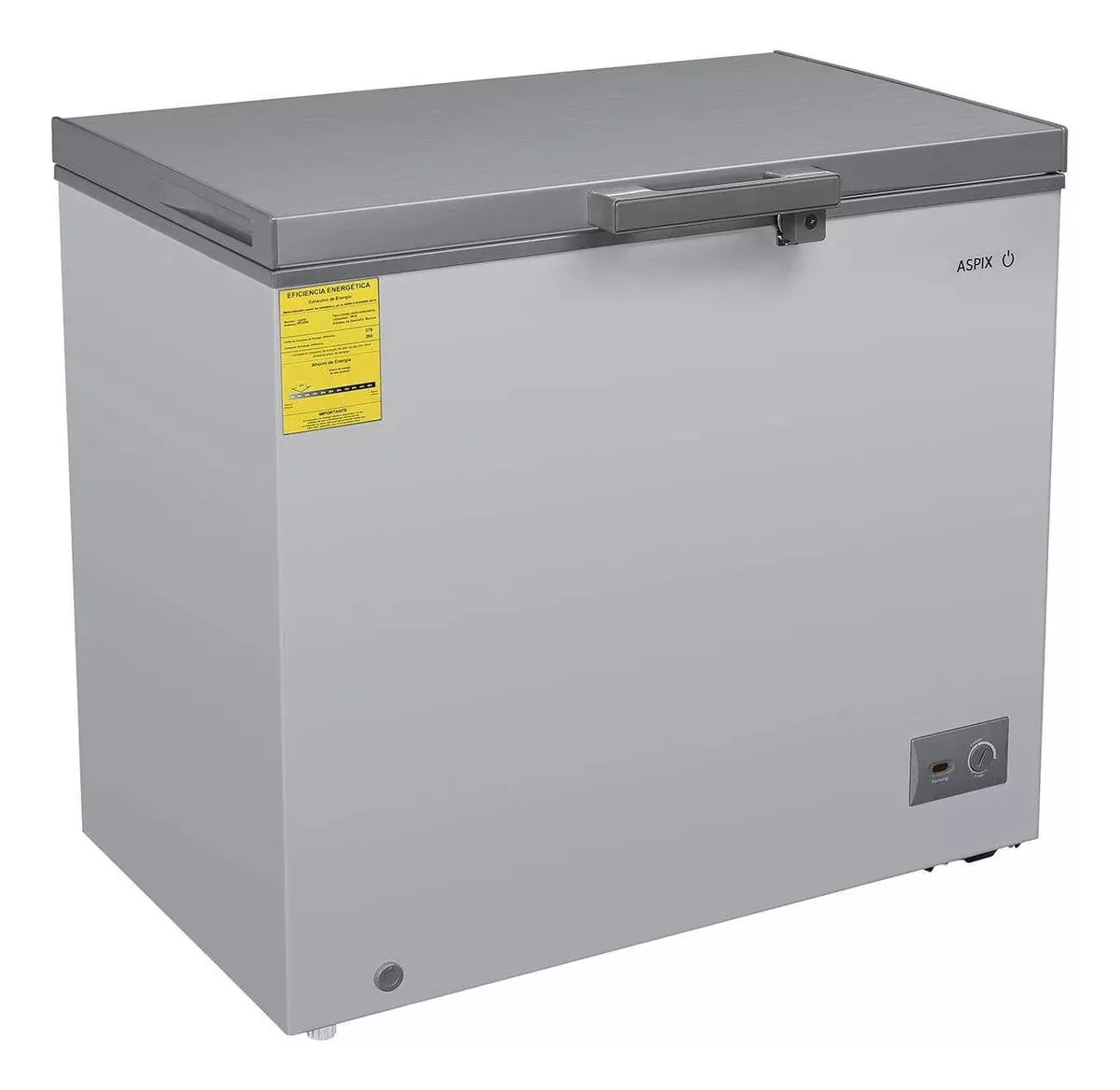 Congelador Aspix 7 Pies Gris Color Plateado(plata)