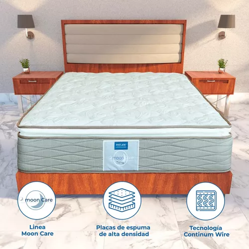 Colchón individual Restonic Terra Mooncare más 2 almohadas Restonic colchón firmeza media