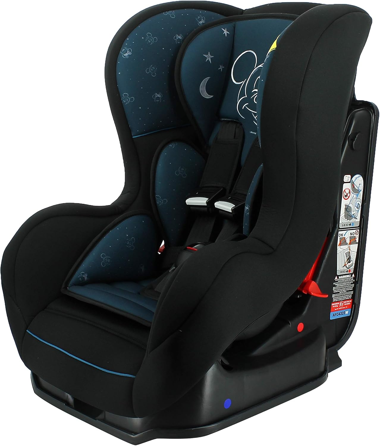 Disney - COSMO Autoasiento Grupo 0/1/2 (0-25Kg) - Made in France - Respaldo de carretera 0-10Kg - Inclinable -