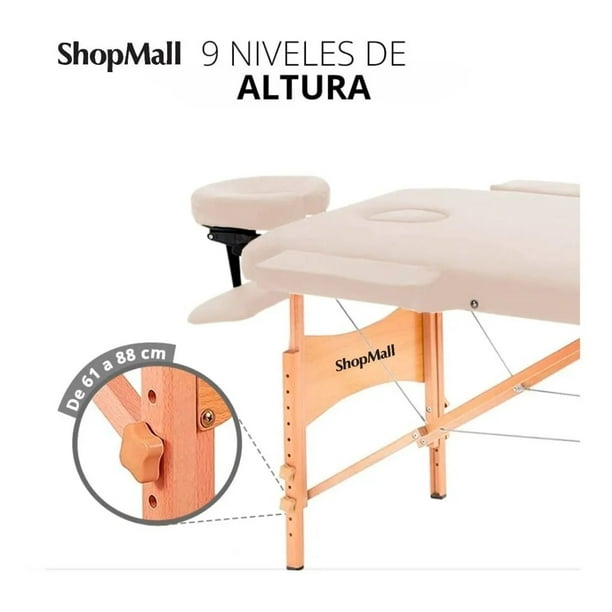 Cama plegable para Masajes Beige ShopMall SM-CAMA-011-BG