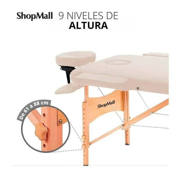 Cama plegable para Masajes Beige ShopMall SM-CAMA-011-BG