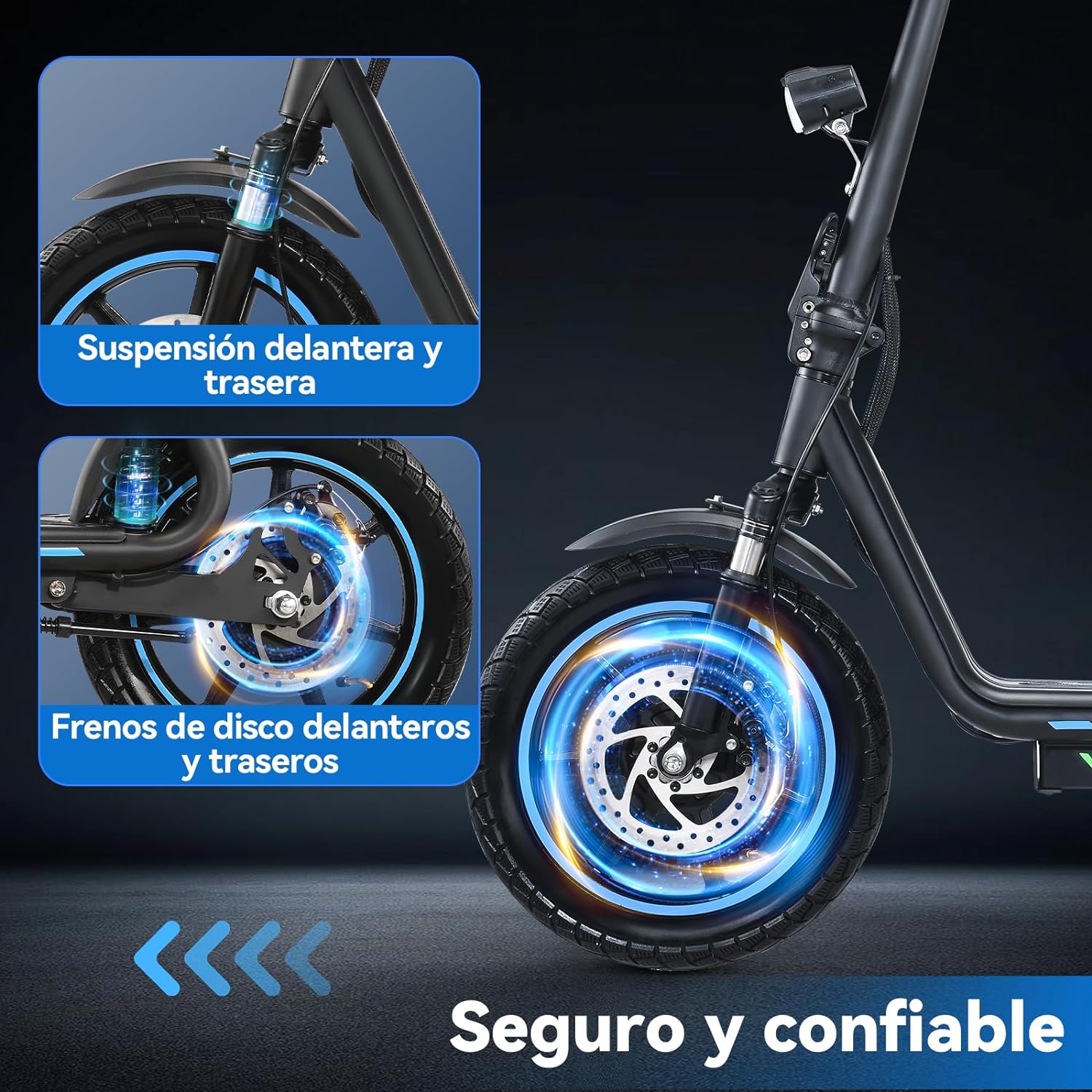 HONEYWHALE M5 Elite Scooter Eléctrico de Adultos, Patín Eléctrico Plegable con Asiento, Motor de 750 W de Potencia Máxima, Velocidad Máxima 40KM/H, Batería 15AH, Autonomía 40KM, Scooter de Movilidad