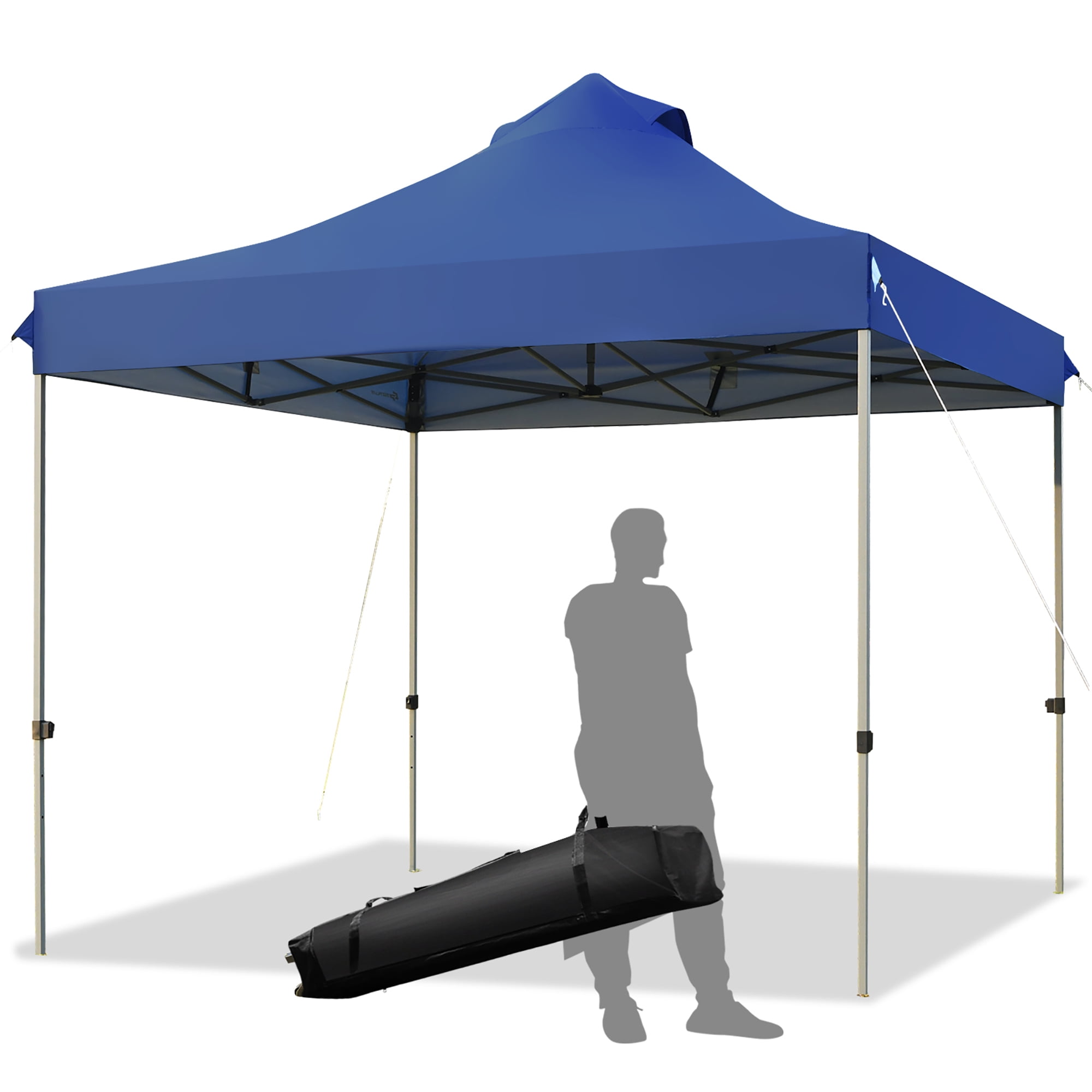 Costway Toldo de 3 mx 3 m, toldo emergente,  toldo con bolso con ruedas, toldo plegable portátil, tienda de campaña con dosel impermeable 3 mx 3 m, gazebo para exteriores, toldo con ajustable altura