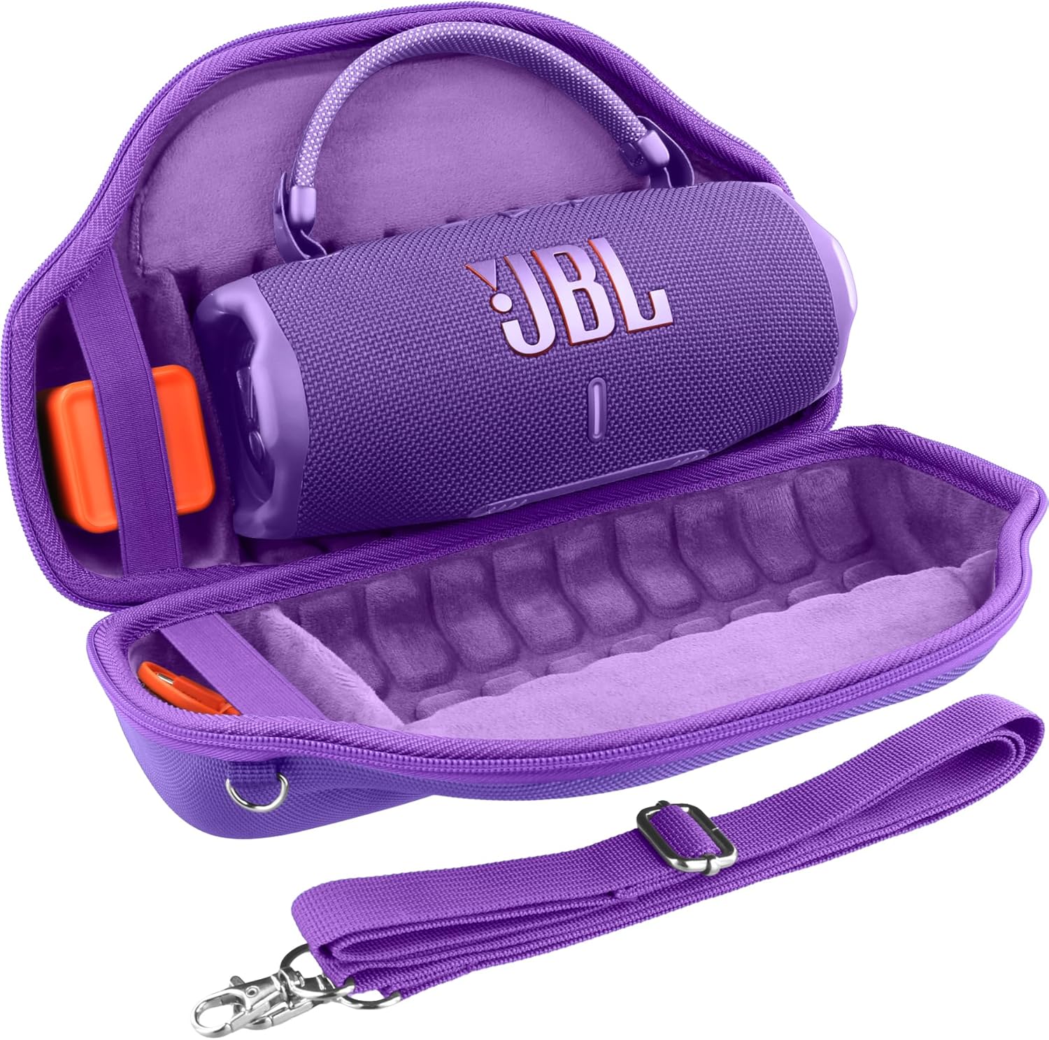 JBL Charge 6 Altavoz Bluetooth portátil (negro) | IP68 impermeable, a prueba de polvo y DropProof, audio inalámbrico para exteriores | 28 horas de reproducción + paquete de estuche de viaje