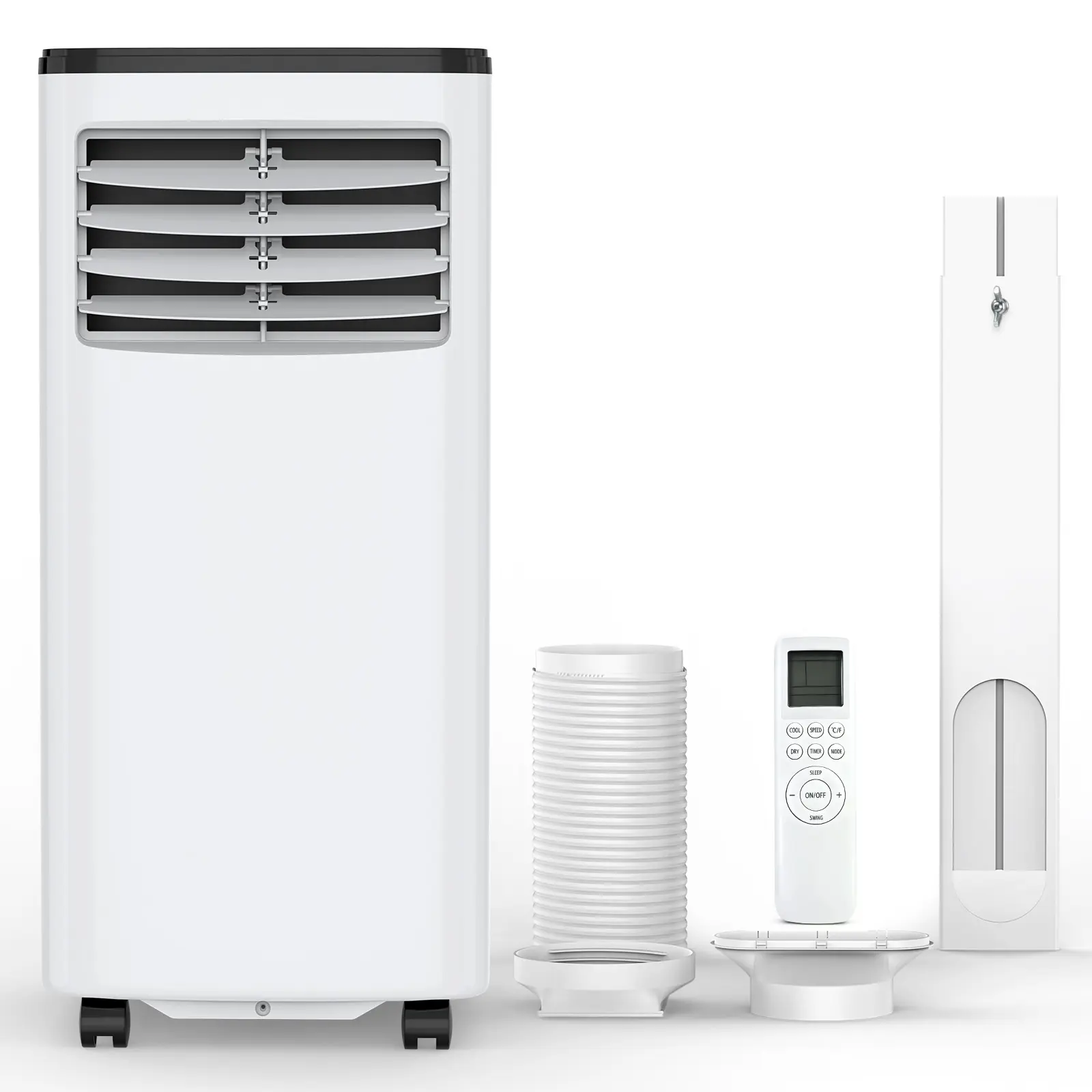 ❄️ Aire Acondicionado Portátil 8000/10000 BTU | Climatizador Portátil para 350–450 ft² | Control Remoto | Pantalla LED | 4 Modos | Temporizador 24H | Fácil Instalación | Hogar y Oficina 💨