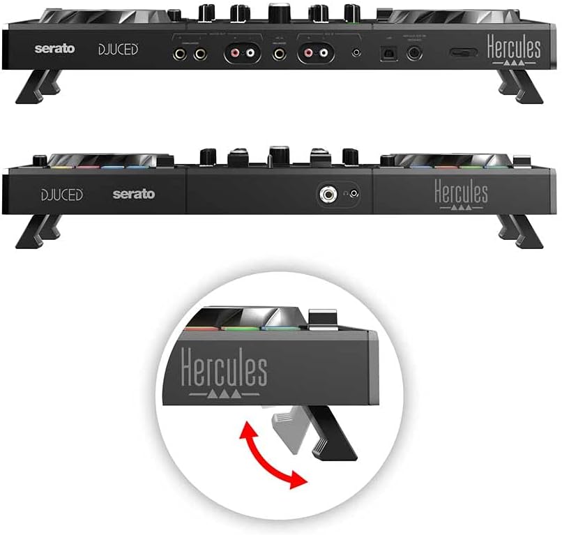 Hercules DJControl Inpulse 500: Controlador USB DJ de 2 pisos para Serato DJ y DJUCED (incluido)