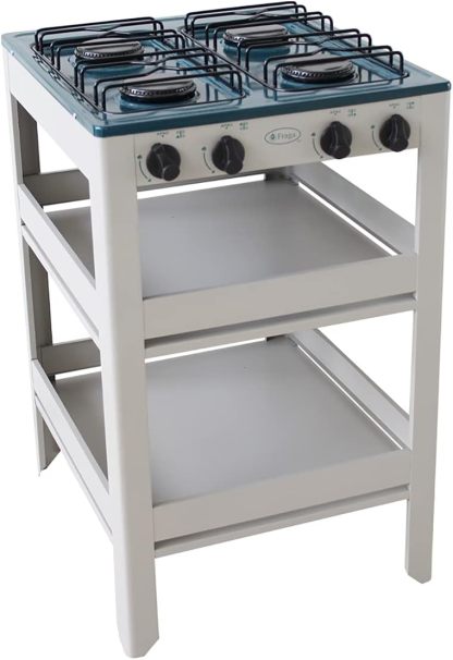 Fraga Parrilla de anaquel 4 quemadores P910 porcelanizada Azul