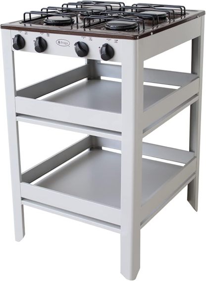 Fraga Parrilla de anaquel 4 quemadores P910 porcelanizada Azul