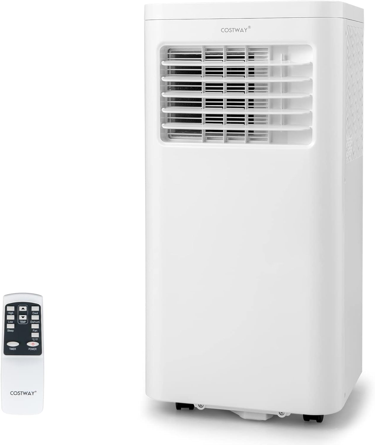 Acondicionador de aire portátil, 10000 BTU con deshumidificador integrado, refresca hasta 250 metros cuadrados Pies
