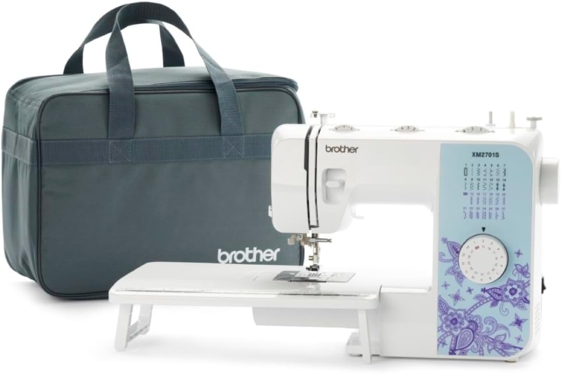 Brother Máquina de coser, XM2701, máquina ligera con 27 puntadas, 6 pies de costura incluidos