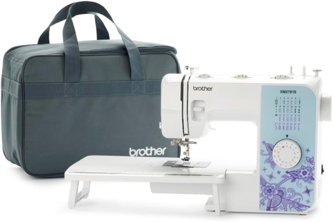 Brother Máquina de coser, XM2701, máquina ligera con 27 puntadas, 6 pies de costura incluidos