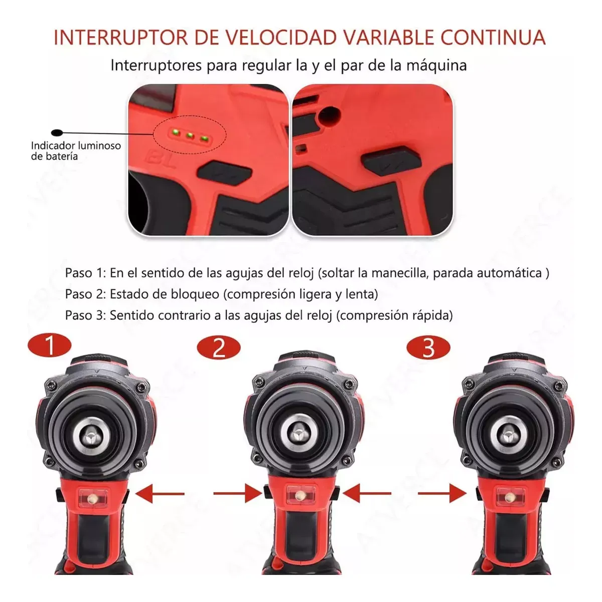 Kit De Sin Escobillas Atornillador De Impacto Y Taladro