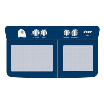 Lavadora Dace Semiautomática Doble Tina 20 Kg Blanca