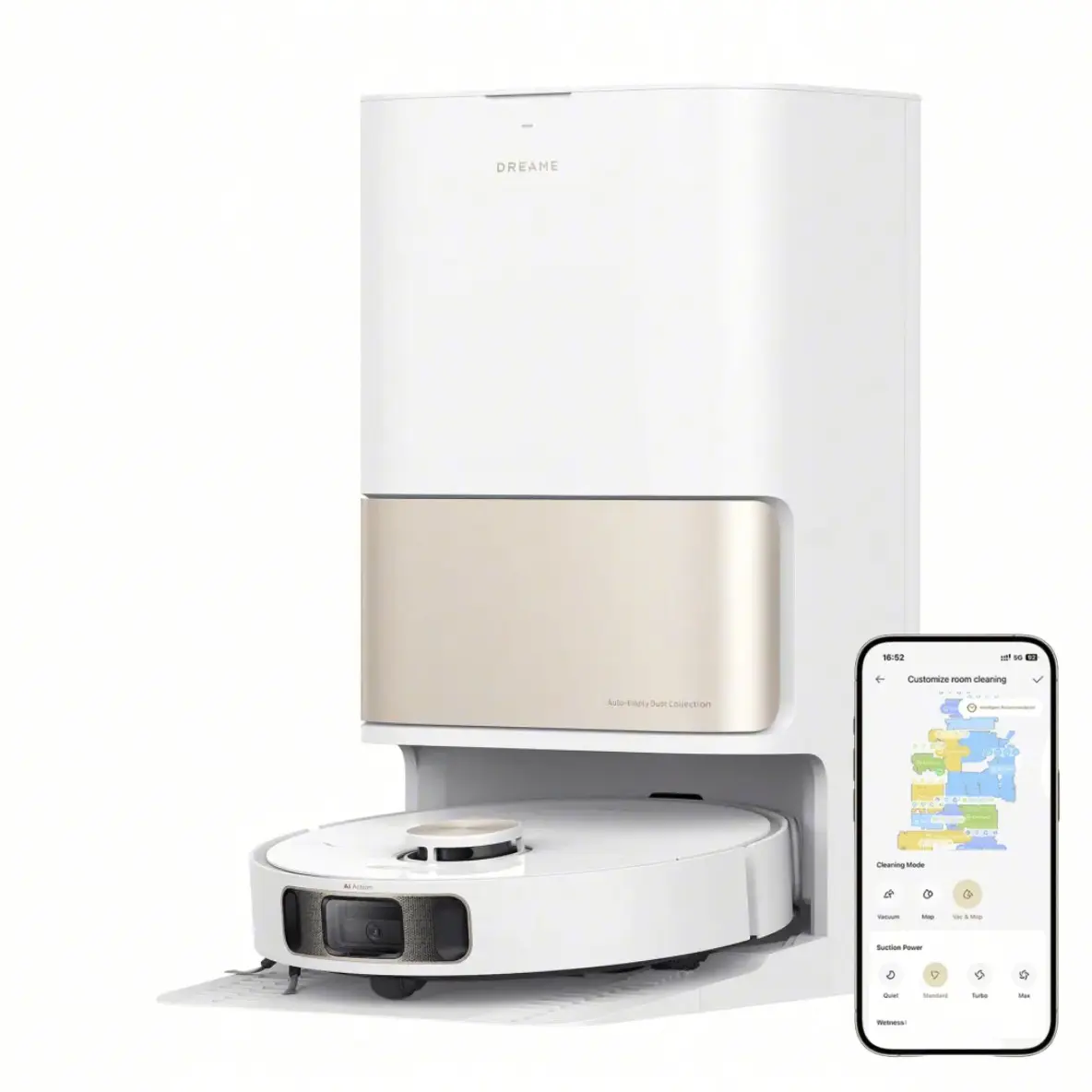 DREAME L10s Ultra Gen 2 Robot Aspirador 10000Pa, Autovaciado, Autolavado, Secado y MopExtend