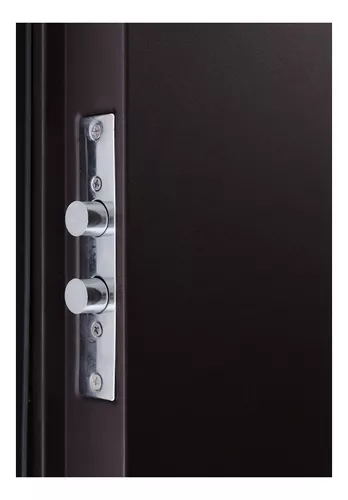 Protecto Home | Puerta de Seguridad Toledo 95-205 Apertura Derecha 100% Acero Color Chocolate