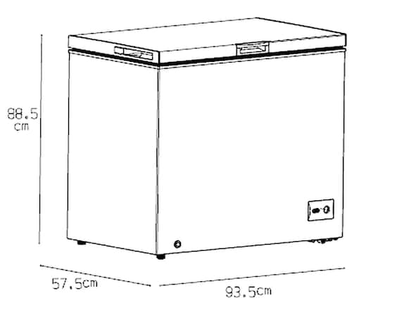 Congelador Aspix 7 Pies Gris