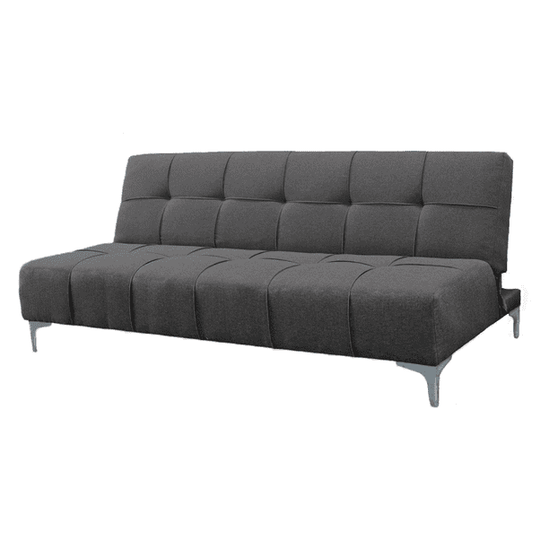 Sofa Cama Reclinable El Bazar Store New York Gris Oxford , Futon 3 posiciones, Sala
