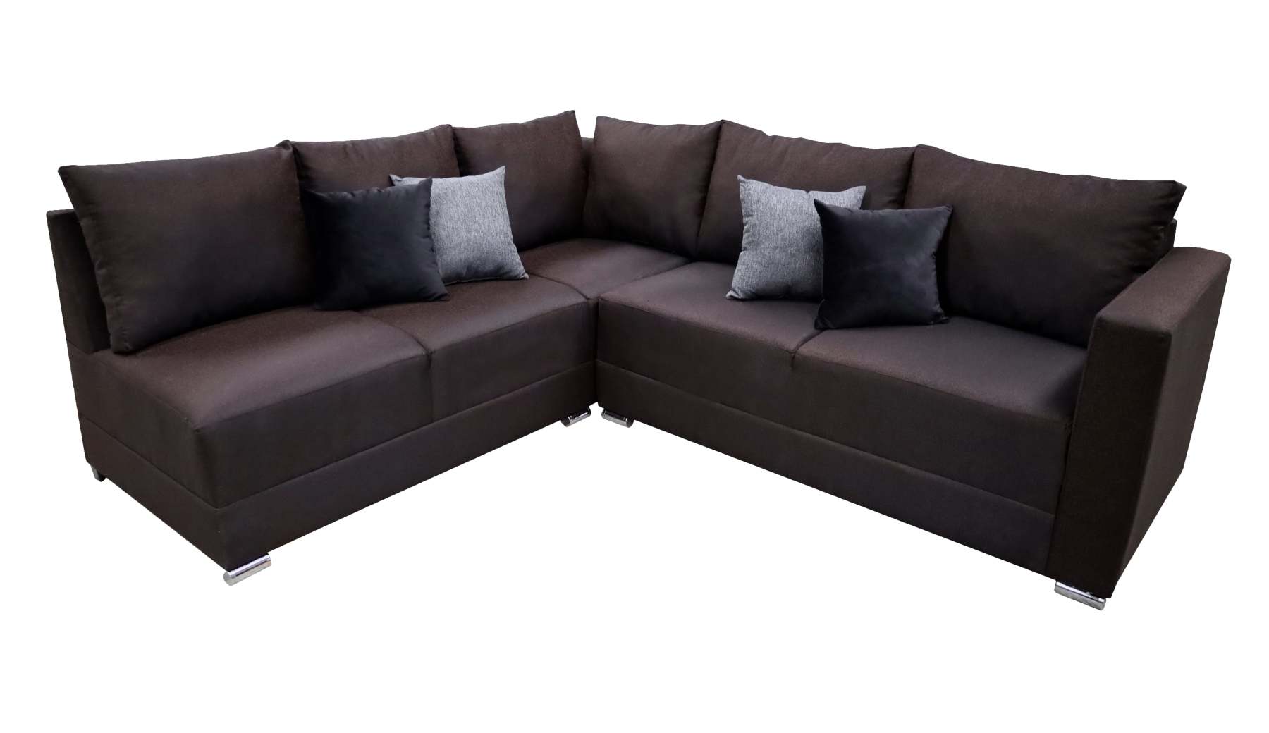 Sala esquinera en U El Bazar Store modelo Corbel gris oxford 4 salas en 1
