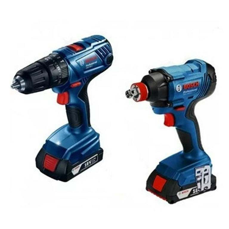 Taladro + Atornillador Inalám Gsb 180-li + Gdx 180 Li Bosch BOSCH 06019G52G2-destornillador