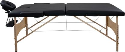 LUXZEN - Cama para Masajes Portatil Plegable Profesional con Estuche y Altura Ajustable Camilla Fisioterapia Ideal para Tatuar SPA Quiropraxia o Facial (Extra Grande 85cm Ancho) (Beige)