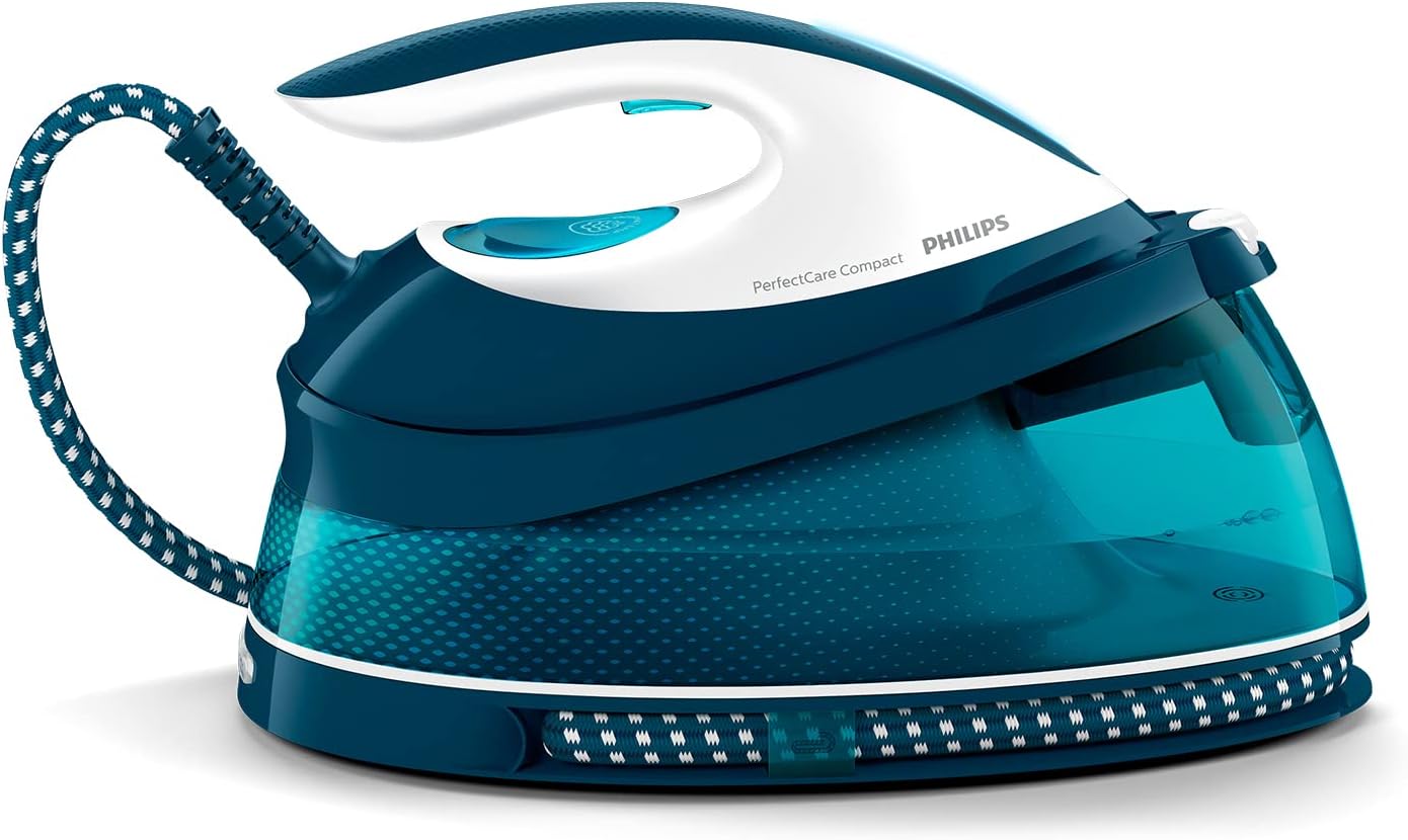 Centro de Planchado PHILIPS con Vapor de Alta Presión, Control Automático de Temperatura y Depósito de 1.5 L