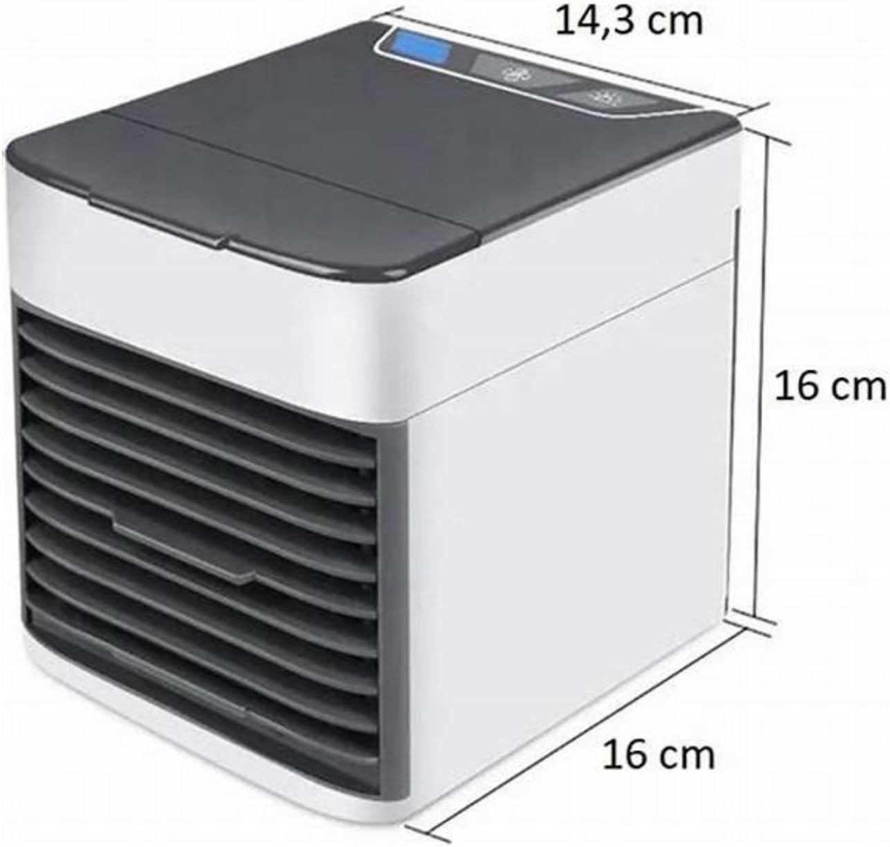 2 piezas Aire Acondicionado Portátil Mini Enfriador Humidificador Personal Evaporador
