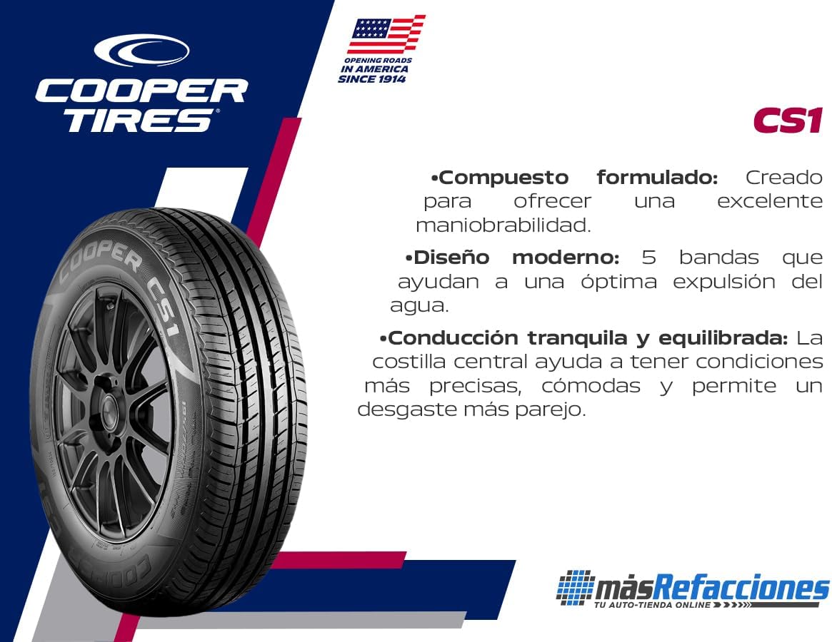 COOPER CS1 2 Llantas 185/65R14 86T Radial