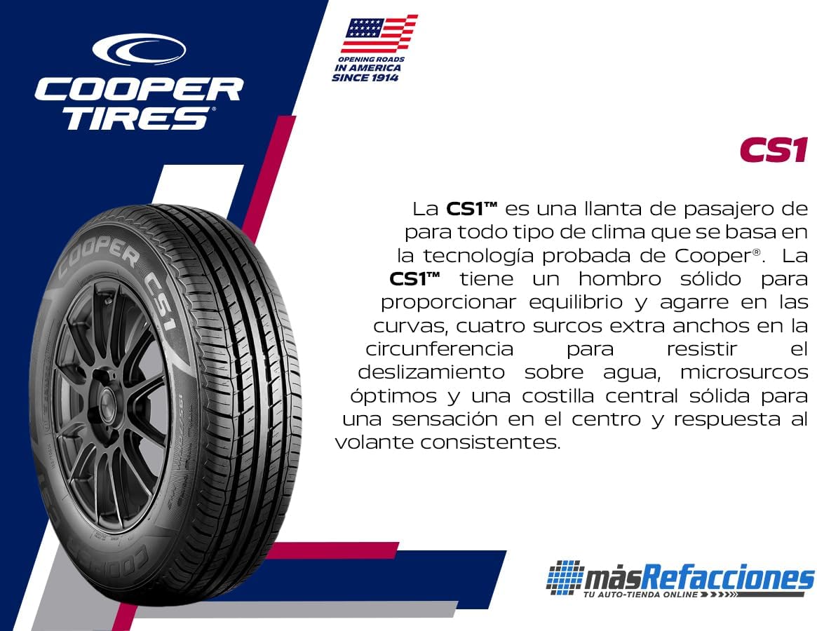 COOPER CS1 2 Llantas 185/65R14 86T Radial