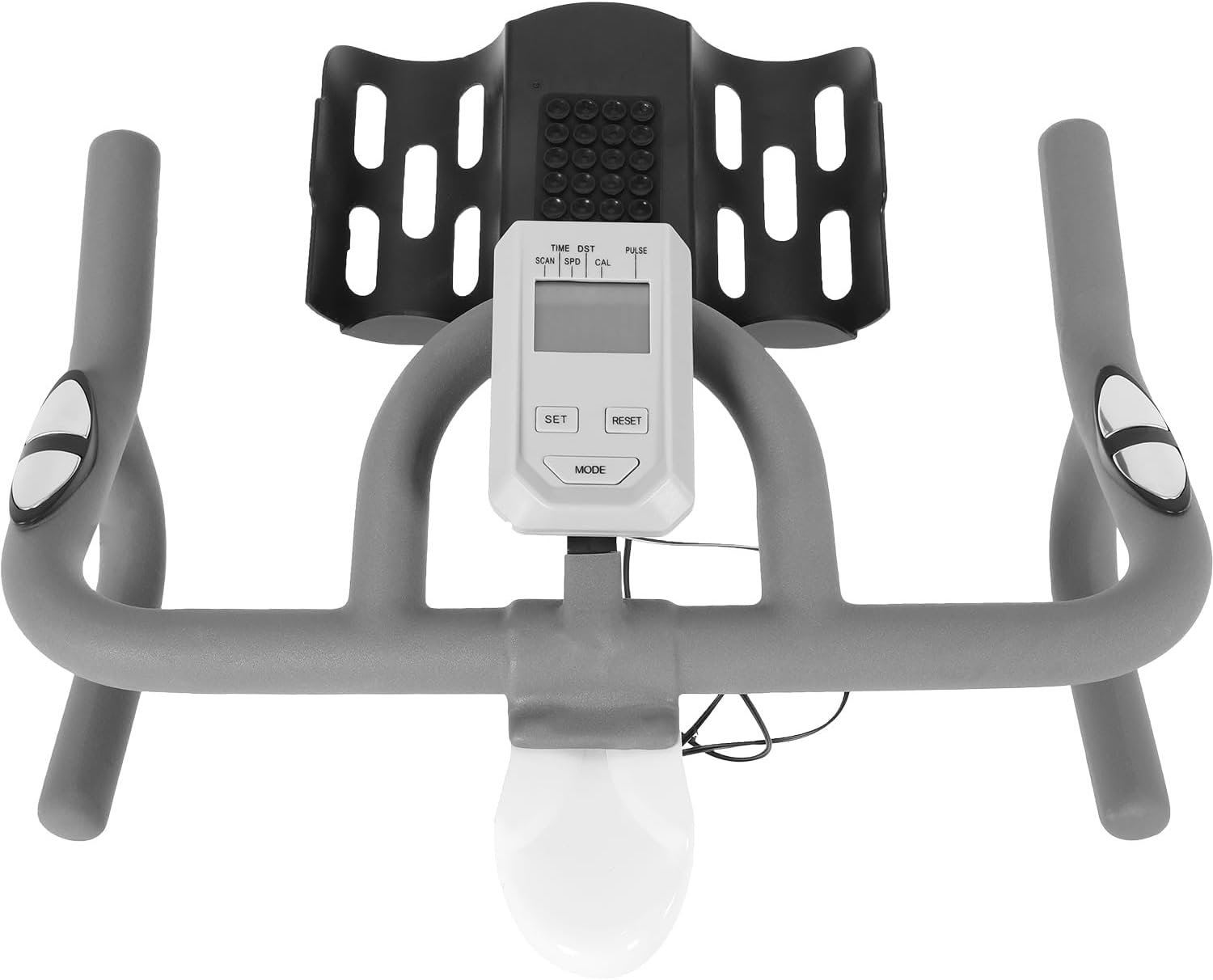 RACK & PACK Bicicleta Estatica con Resistencia Magnetica Spinning Silenciosa para Hogar Casa Gimnasio Gym Monitor Electrico 6 Finciones Ajuste de asiento y Manubrio Bici Fija Spin Soporta 100 Kg