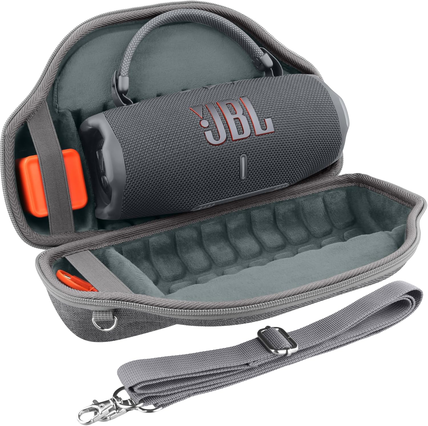 JBL Charge 6 Altavoz Bluetooth portátil (negro) | IP68 impermeable, a prueba de polvo y DropProof, audio inalámbrico para exteriores | 28 horas de reproducción + paquete de estuche de viaje
