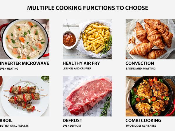 Horno de Microondas TOSHIBA MASTER 6 en 1 con Air Fryer, Convección, Grill, Inverter y Speedy-Combi