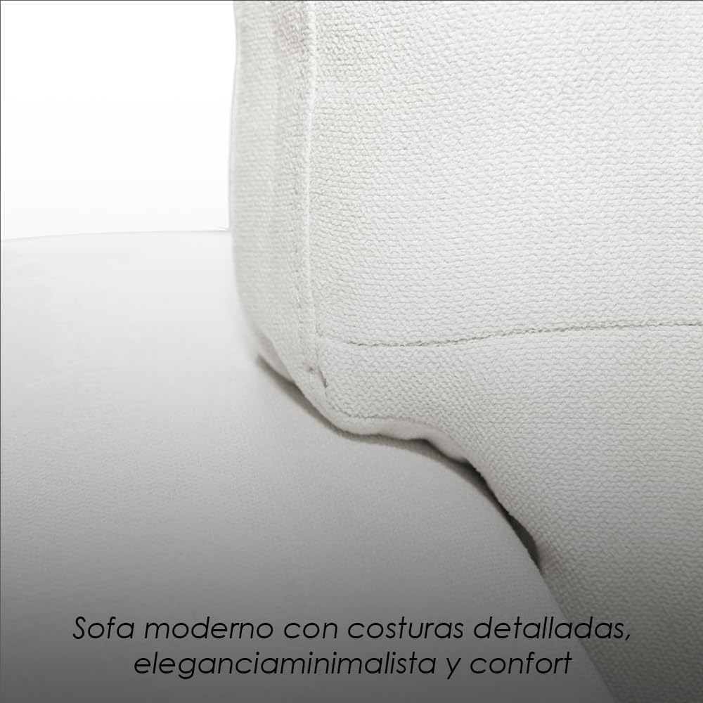 Ilios Innova | Sofá Cama Kairo de Cuero Sintético, Chaise Longue/Cama Extraíble, 3 Plazas, Estructura de Madera, Funcional y Moderno.
