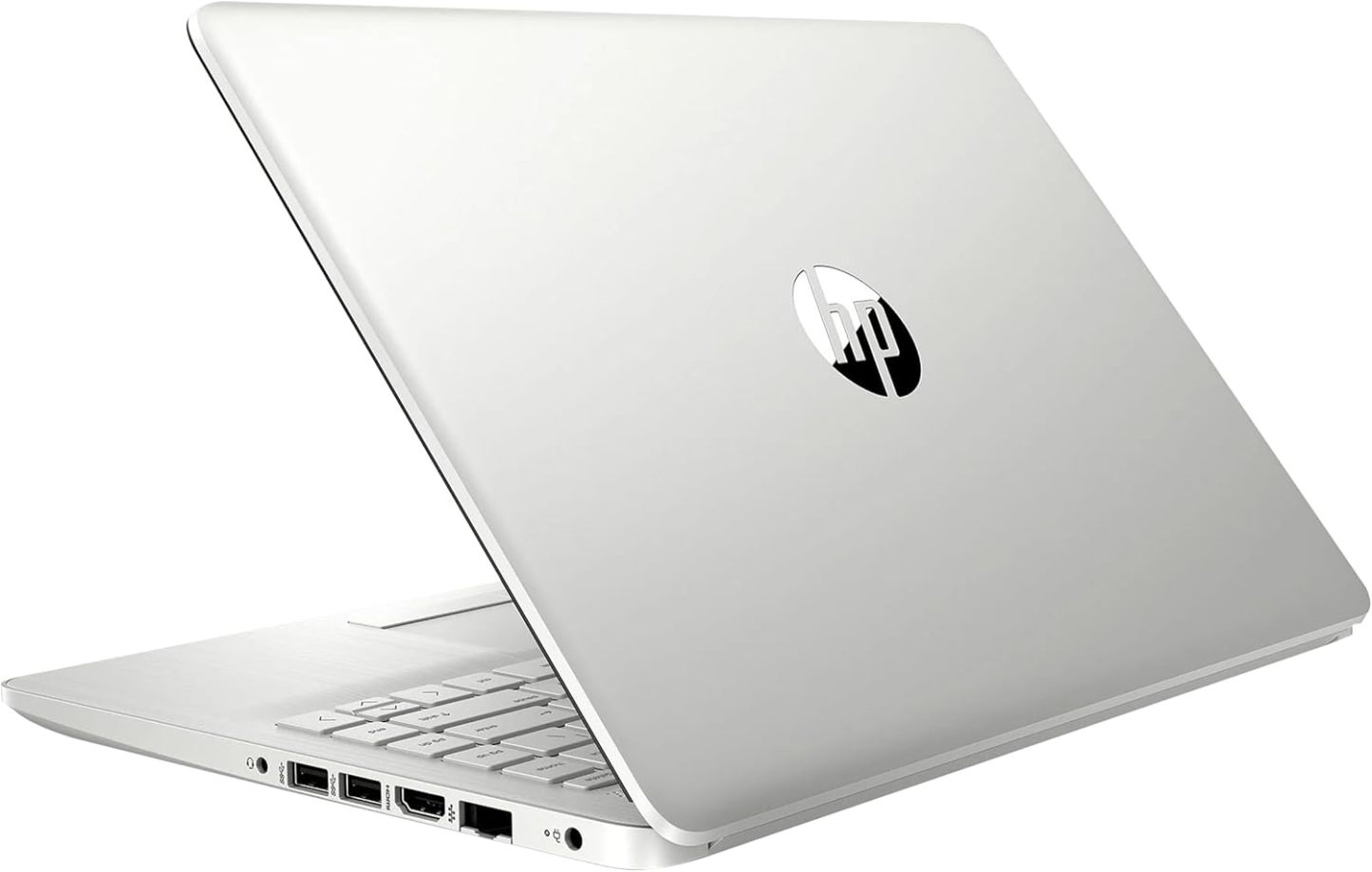 HP Stream 14" HD BrightView Laptop, procesador Intel Celeron N4120, 16 GB de RAM, 64 GB SSD, Intel UHD Graphics, cámara web 720p, WiFi, HDMI, Win 11 S, plateado (renovado)