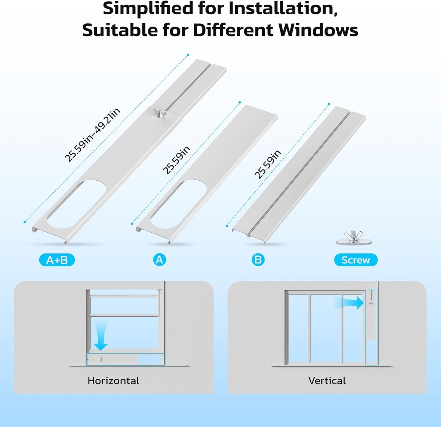 ❄️ Aire Acondicionado Portátil 8000/10000 BTU | Climatizador Portátil para 350–450 ft² | Control Remoto | Pantalla LED | 4 Modos | Temporizador 24H | Fácil Instalación | Hogar y Oficina 💨