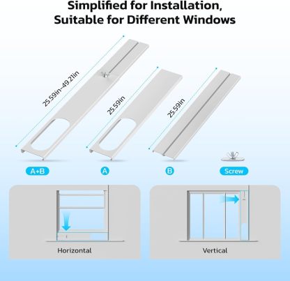 ❄️ Aire Acondicionado Portátil 8000/10000 BTU | Climatizador Portátil para 350–450 ft² | Control Remoto | Pantalla LED | 4 Modos | Temporizador 24H | Fácil Instalación | Hogar y Oficina 💨