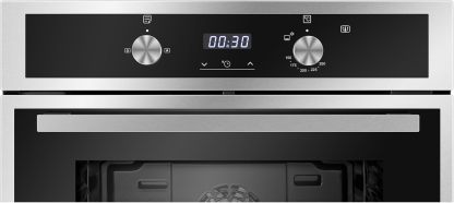 Hisense Horno de gas empotrable 67L, parrilla de gas, flujo de aire múltiple, temperatura precisa, puerta extraíble de fácil limpieza, temporizador, HGO602BS