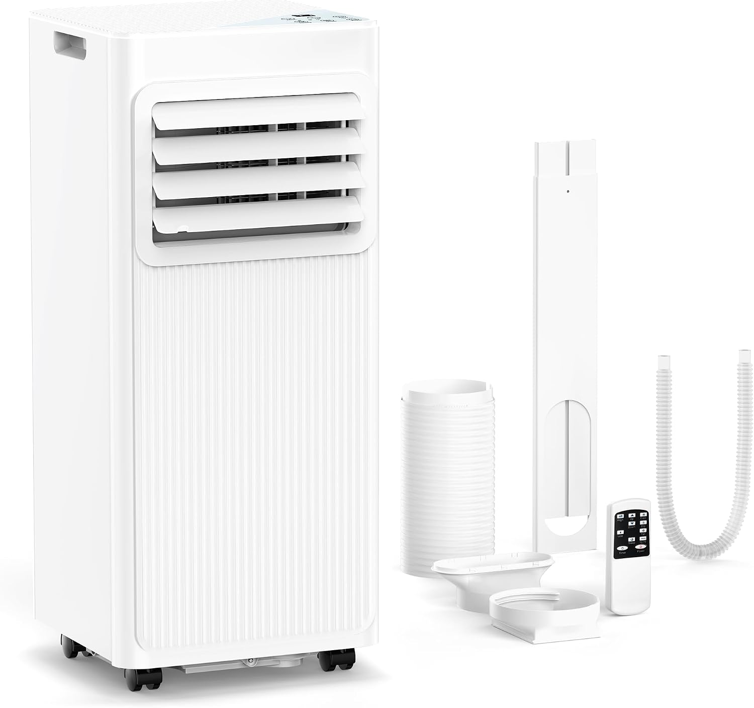 ❄️ Aire Acondicionado Portátil 8000/10000 BTU | Climatizador Portátil para 350–450 ft² | Control Remoto | Pantalla LED | 4 Modos | Temporizador 24H | Fácil Instalación | Hogar y Oficina 💨