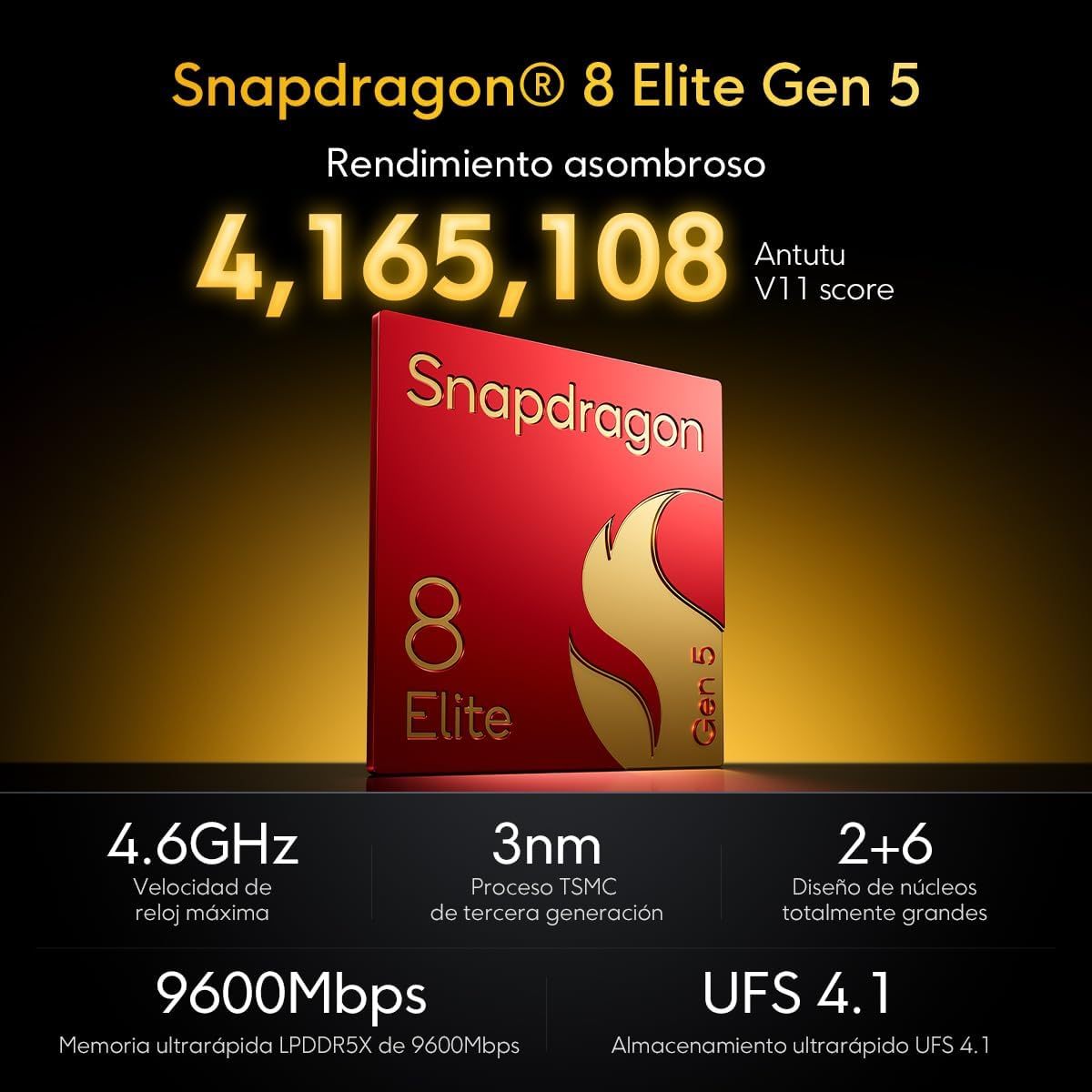 POCO F9 Ultra 5G 12GB+256GB Cereza Oscuro Snapdragon 8 Elite Gen 5 8050mAh 100W 200MP