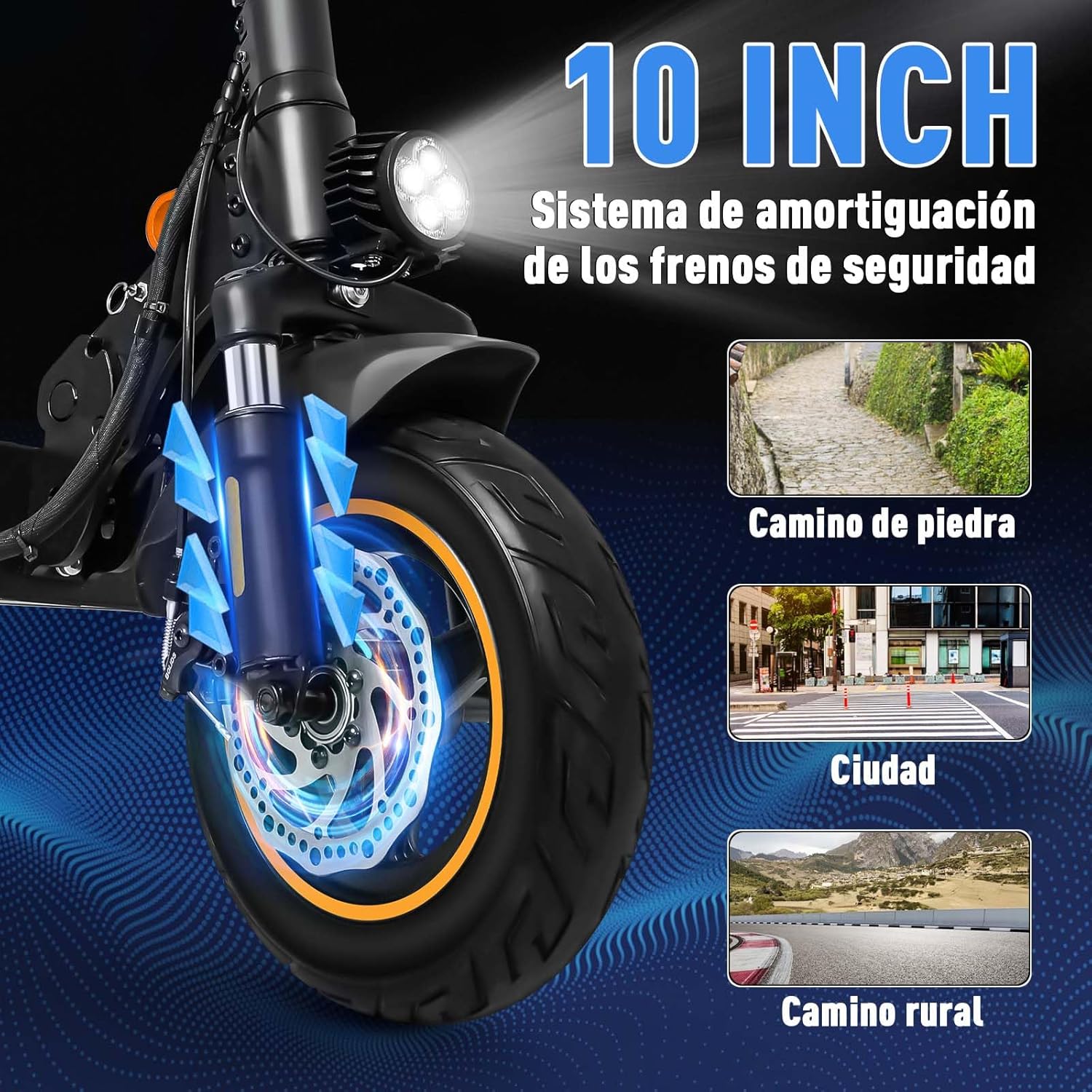 HONEYWHALE T4A Scooter Eléctrico Plegable para Adultos, Patin electrico con Motor de hasta 750W, Velocidad Máxima 40-45KM/H, Capacidad de la Batería 10AH, Autonomía 30-35KM（con Asientos）