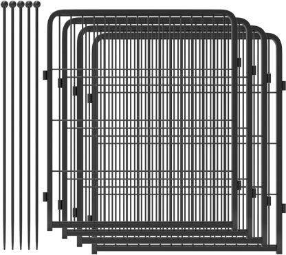 FXW Rollick Corral para Perros para Patio, RV Camping│Patentado, 24 Pulgadas 8 Paneles