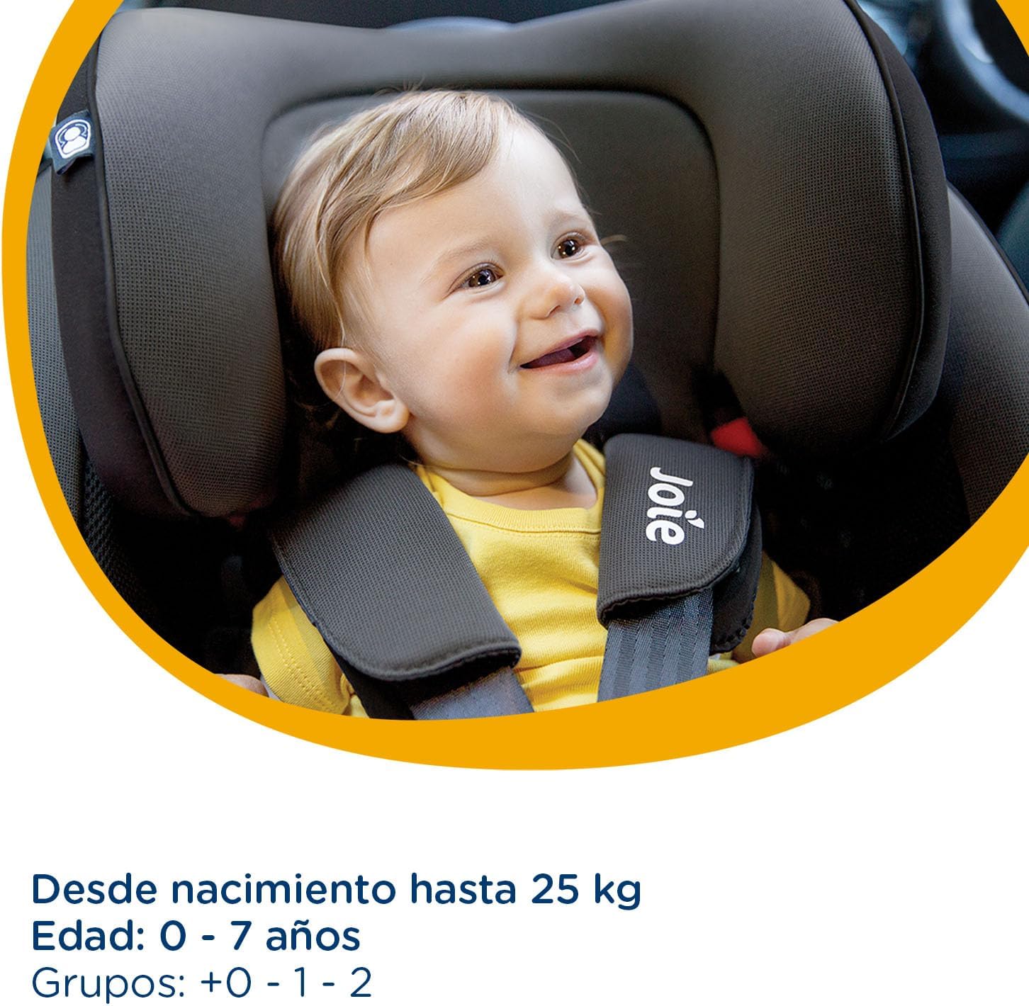 Joie Stages Autoasientos para Bebe - Asiento para Bebe Carro - Grow Together hasta 8 Años - Reversibe - Sistema contra Impactos Lateralesy de Reclinado - Booster Car Seat - Silla para Bebé Auto (Gris)