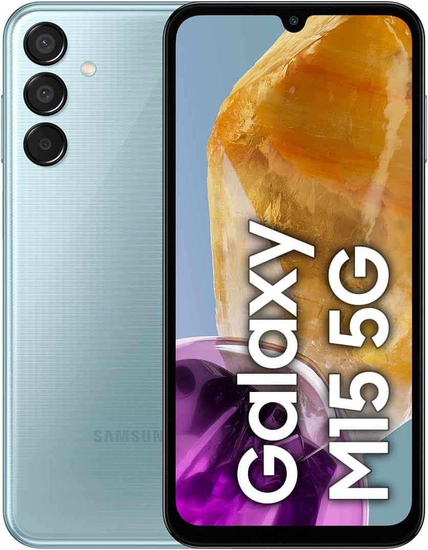 Celular Galaxy M15 5G Azul Claro 4GB RAM 128GB, Smartphone Nacional con Garantía