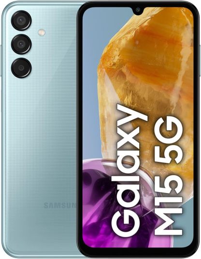 Celular Galaxy M15 5G Azul Claro 4GB RAM 128GB, Smartphone Nacional con Garantía