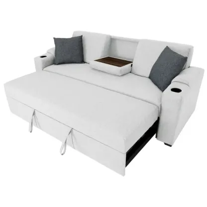 Sofa Cama Milan EASY LIVING Gris Claro