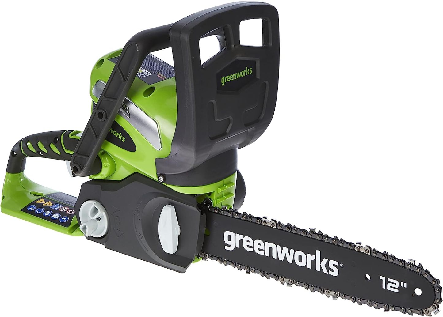GreenWorks 20262 G-MAX 40V 12-Inch Cordless Chainsaw, 2AH Battery and a Charger Included