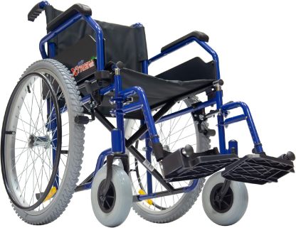 Silla de Ruedas Activ Xtreme ReActiv, Brazos FlipUp y Descansapies Desmontables/Abatibles, R8x2", Rin Aluminio R24x1.75" Neum, T. Nylon, Bruma (Gris Claro)