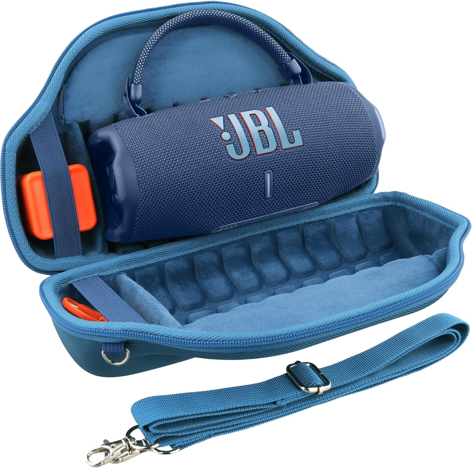 JBL Charge 6 Altavoz Bluetooth portátil (negro) | IP68 impermeable, a prueba de polvo y DropProof, audio inalámbrico para exteriores | 28 horas de reproducción + paquete de estuche de viaje